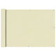 Vidaxl Balcony Screen Oxford Textile 75x400 cm Cream