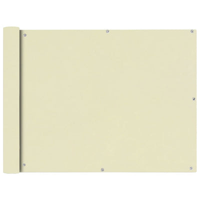 Vidaxl Balcony Screen OxfordTexiel 90x600 cm Cream