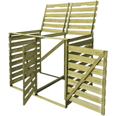 Archiviazione contenitore Vidaxl Double 240 L Legno impregnato