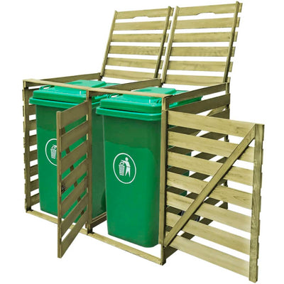 Archiviazione contenitore Vidaxl Double 240 L Legno impregnato