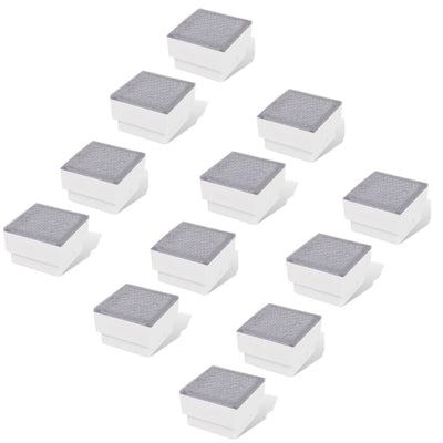 Vidaxl grondspots 12 st led 100x100x68 mm
