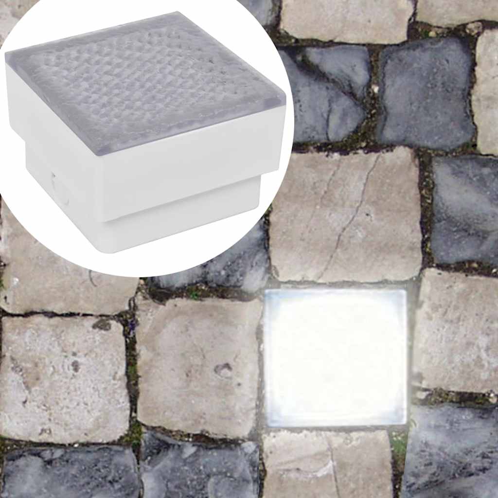 Vidaxl grondspots 12 st led 100x100x68 mm