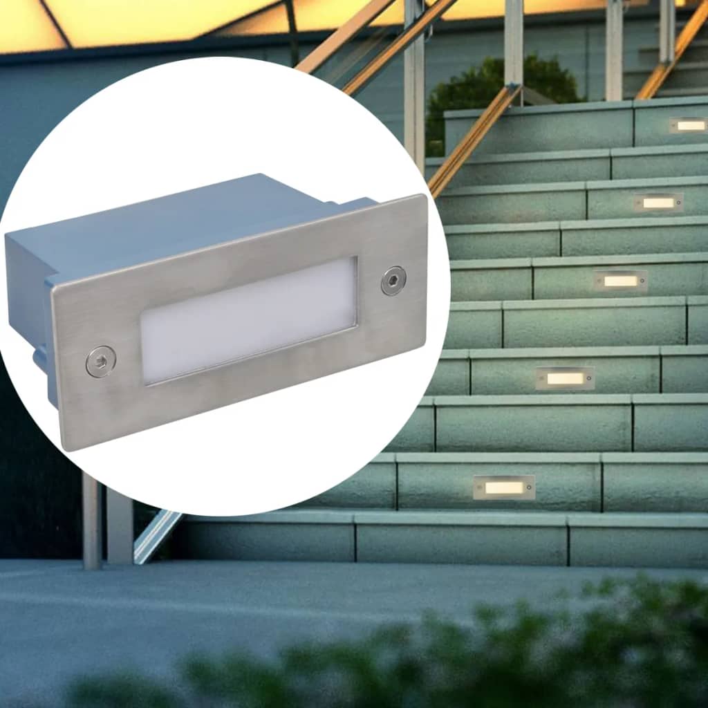 Vidaxl trapinbouwspots 12 st led 44x111x56 mm