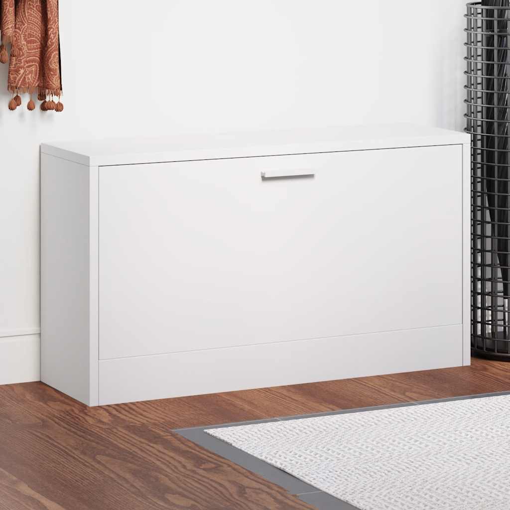 Gabinete de almacenamiento de zapatos Vidaxl 80x24x45 cm blanco