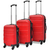 VIDAXL BAGGIO DEL BAGGI DELLA CARTE IN MAGGIORE SET DI 45,5 55 66 CM ROSSO