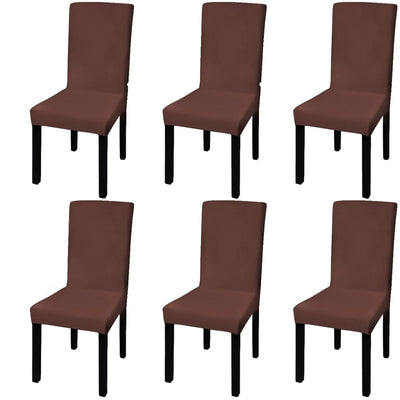 Vidaxl Silla Covers 6 st STRING RLATER MARRÓN