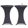 Vidaxl Cubierta de la silla Estiramiento 2st 60 cm antracita