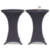 Vidaxl Cubierta de mesa Estiramiento 2 piezas de 70 cm antracita