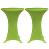 Vidaxl Cover Table Stretch 2 pezzi 60 cm Verde