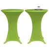 Vidaxl Cover Table Stretch 2 pezzi 80 cm Verde