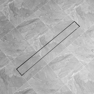 VIDAXL DROUPA DROCIA RECTANGULARE 930x140 mm in acciaio inossidabile