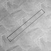 Vidaxl Drenaje de ducha Rectangular 1030x140 mm de acero inoxidable