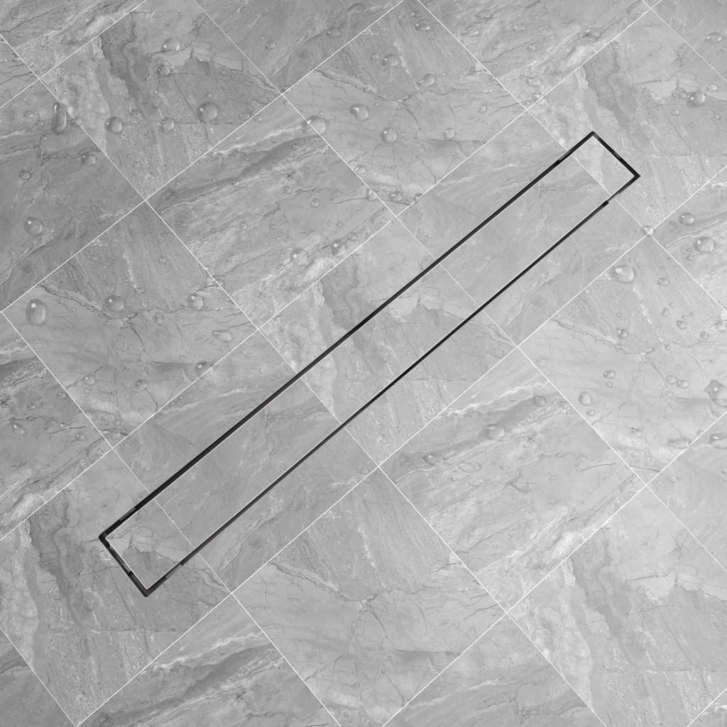 Vidaxl Drenaje de ducha Rectangular 1030x140 mm de acero inoxidable
