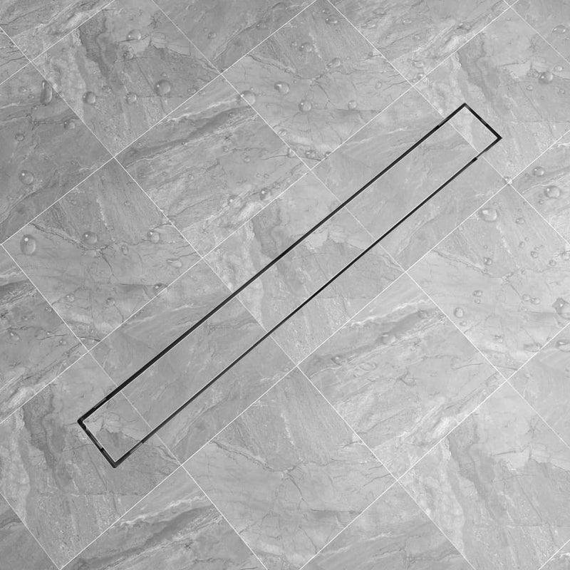 Vidaxl Drenaje de ducha Rectangular 1030x140 mm de acero inoxidable