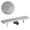 Vidaxl Drenaje de ducha Rectangular 530x140 mm de acero inoxidable