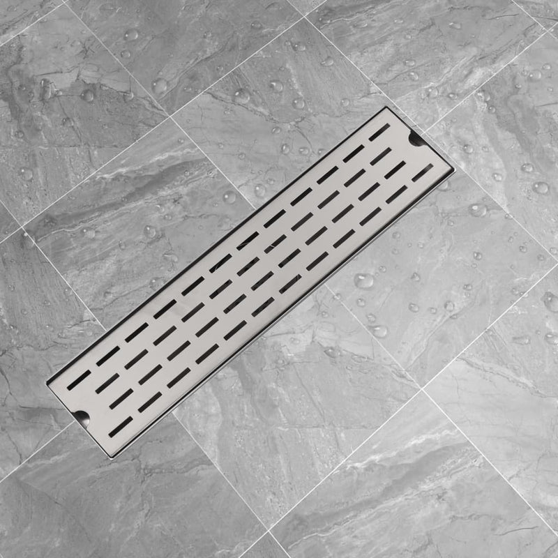 Vidaxl Drenaje de ducha Rectangular 530x140 mm de acero inoxidable