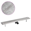 Vidaxl Drenaje de ducha Rectangular 830 x 140 mm de acero inoxidable