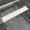 Burbuja rectangular de drenaje de ducha Vidaxl 630x140 mm de acero inoxidable