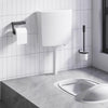 Piso de inodoro Vidaxl con suministro de agua en la parte inferior 3 6 L blanco