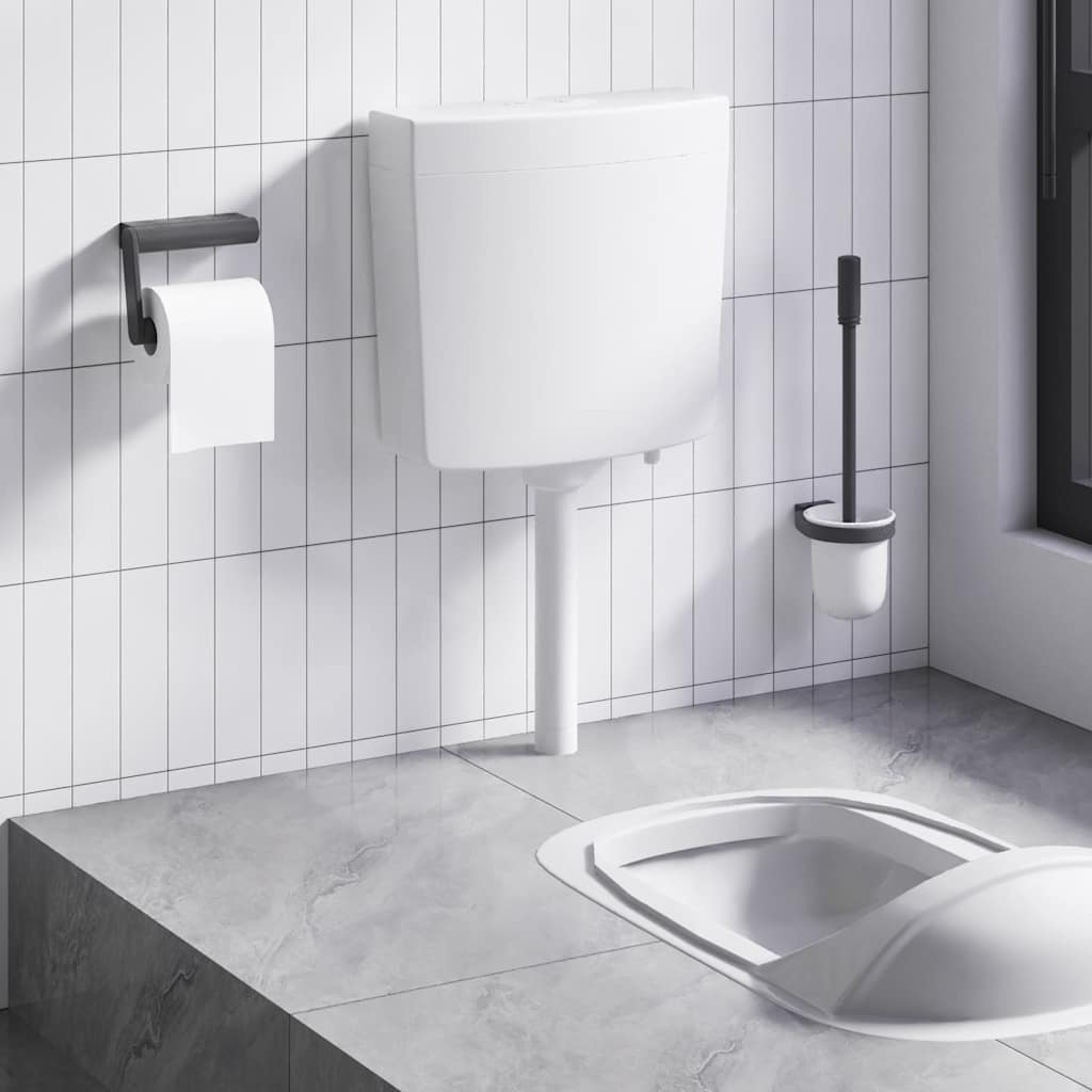 Piso de inodoro Vidaxl con suministro de agua en la parte inferior 3 6 L blanco