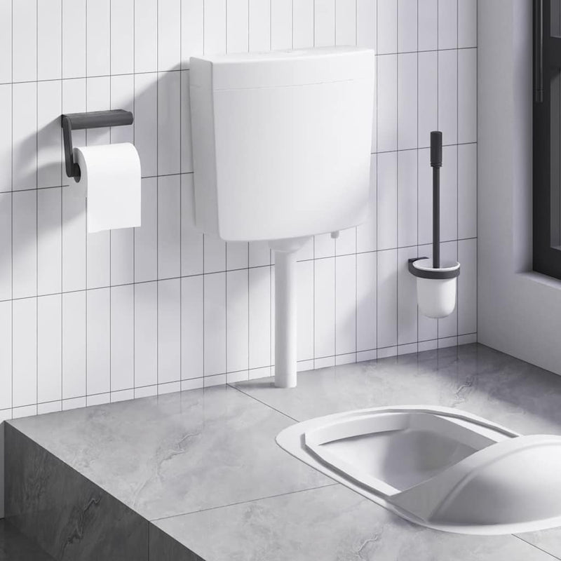 Piso de inodoro Vidaxl con suministro de agua en la parte inferior 3 6 L blanco