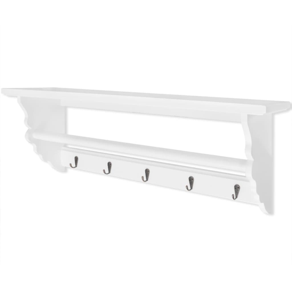 Vidaxl Rack Barroque Style MDF White