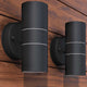Lámpara de pared LED Vidaxl de acero inoxidable 2 sts