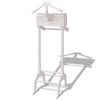 Ropa de ropa Vidaxl con madera de armario blanca