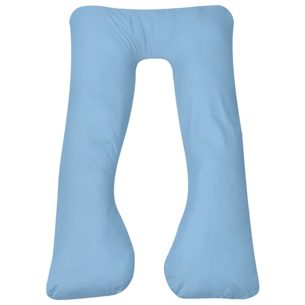 Cuscino di gravidanza Vidaxl 90x145 cm azzurro