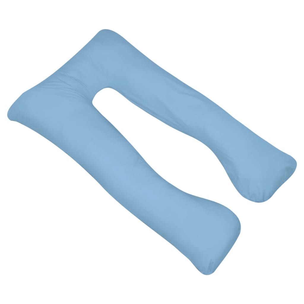 Cuscino di gravidanza Vidaxl 90x145 cm azzurro