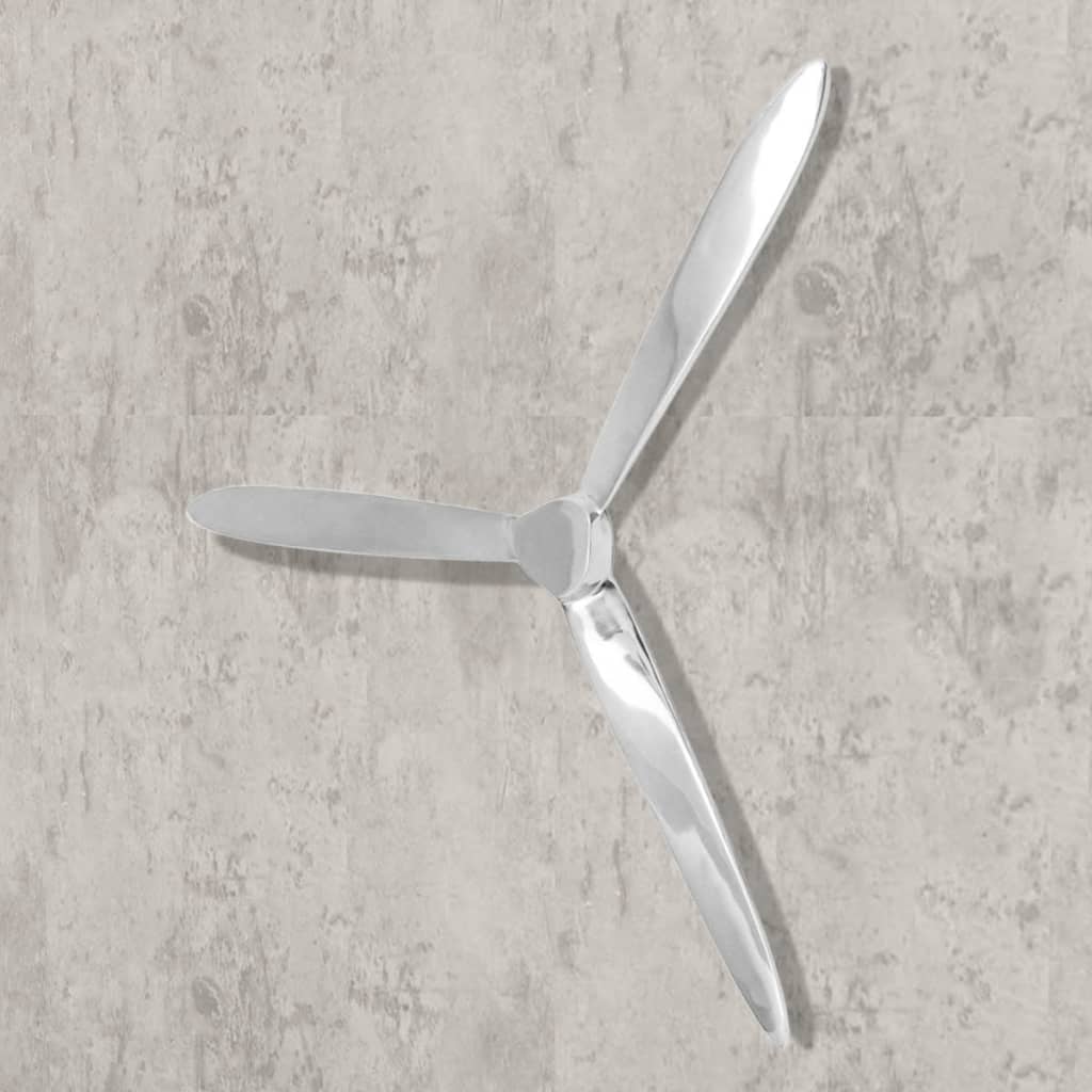 VidaXL Propeller voor aan de muur 70 cm aluminium zilver