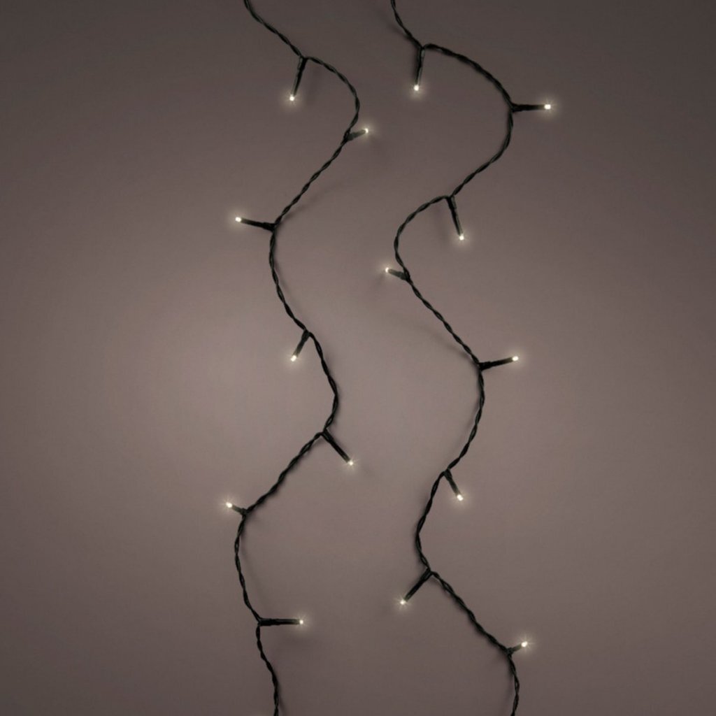 Kaemingk luces led básicas negro clásico cálido l.5400cm