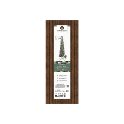 Everlands kerstboom pencil pine snowy ø50xh180cm