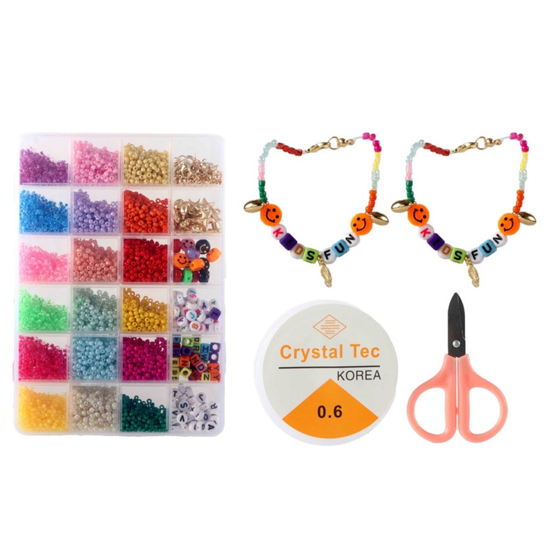 Set di perle di vetro di lusso, 300gr.