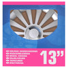Proplus wieldoppen 4 st meridian 13'' zilverkleurig