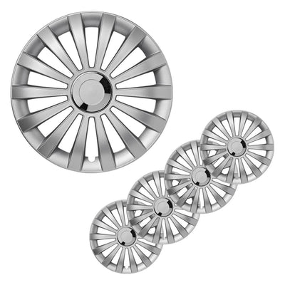 Proplus Hubcaps 4 St Meridian 15 '' Color de plata