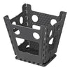 opvouwbaar opstapje zwart grijs 29 x 21,5 x 39,5 cm