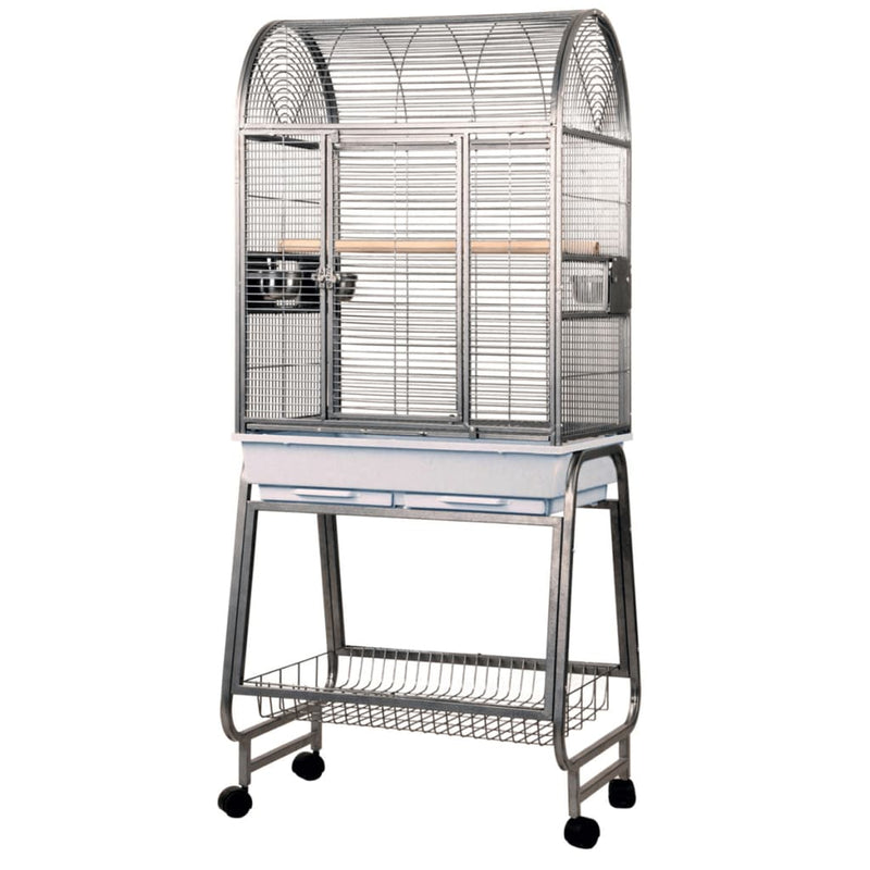 Strong papegaaienkooi villa nora 67,7x51,5x154 cm grijs 93083