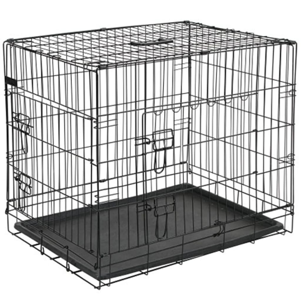 @pet @pet Dog Bench 50.8x30.5x35.5 cm de metal negro 15006