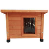 @pet kattenhok voor buiten 57x45x43 cm hout bruin