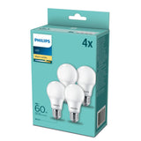 Philips LED Lamp 60W E27 White White 4 pezzi - afbeelding 2