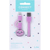 Kangaro Kangaro K-58191006 Dresz 2in1 Micro-USB Cable de carga + Pin labios rosa
