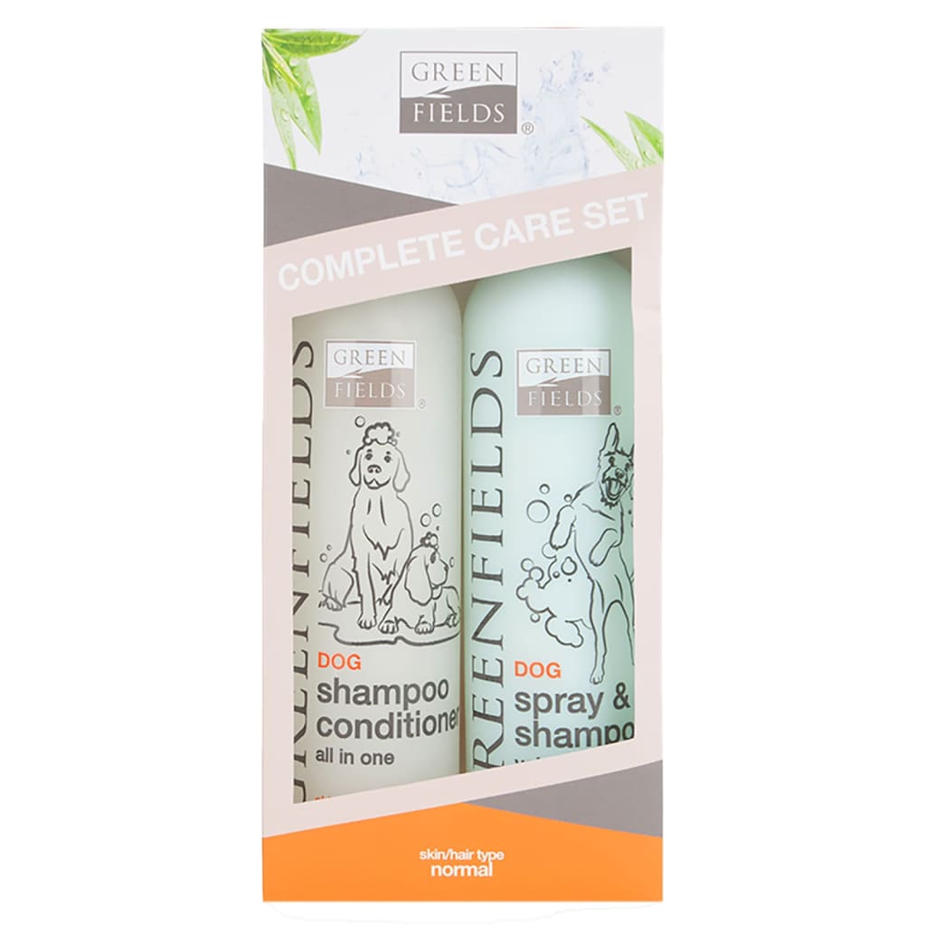 Greenfields Greenfields de cuidado de perros champú y spray 2 x 250 ml