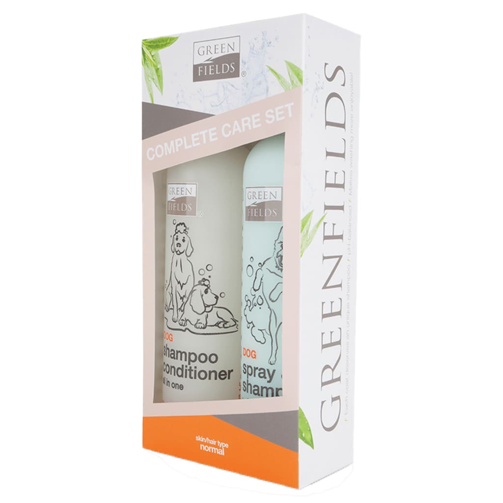 Greenfields Greenfields de cuidado de perros champú y spray 2 x 250 ml