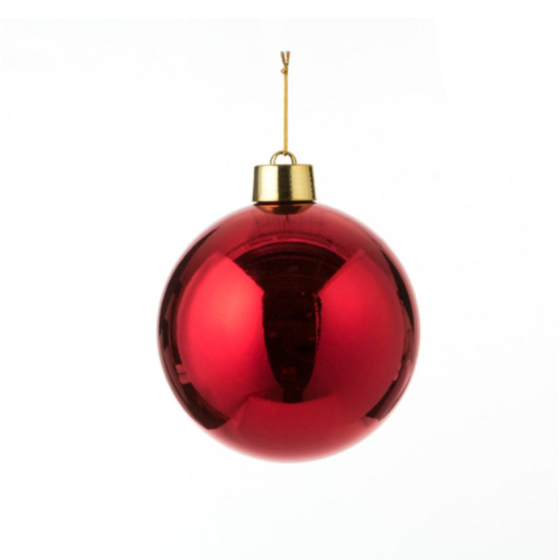 House of Seasons House of Seasons Christmas Ball Red Plastic D20 cm