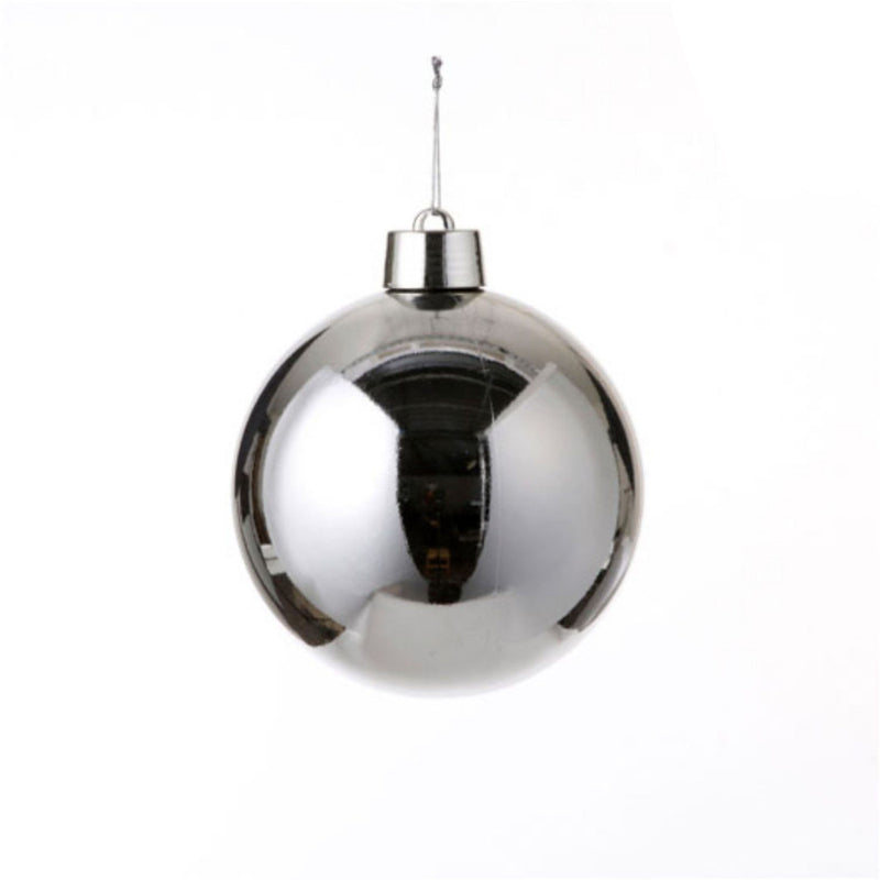 House of Seasons House of Seasons Christmas Ball Silver Plastic D20 cm