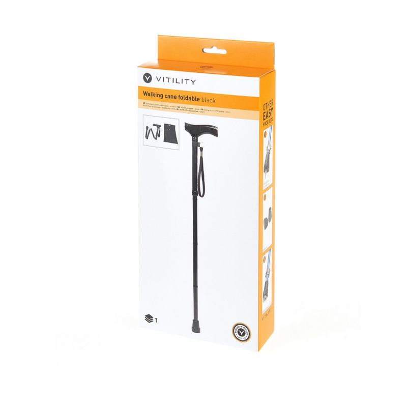 Vitility Walking Stick plegable Negro
