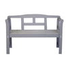 Sens banco de jardín madera de pino FSC 113x40x75cm gris
