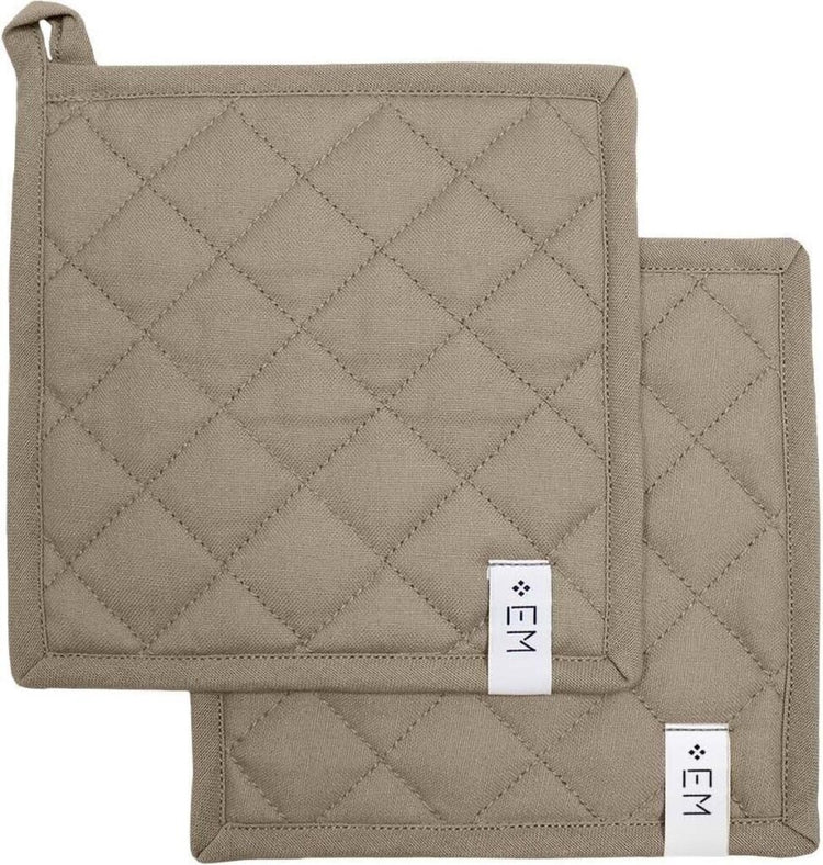 Miscellanee EM Kitchen Pancake Taupe 20 x 20 cm Set di 2