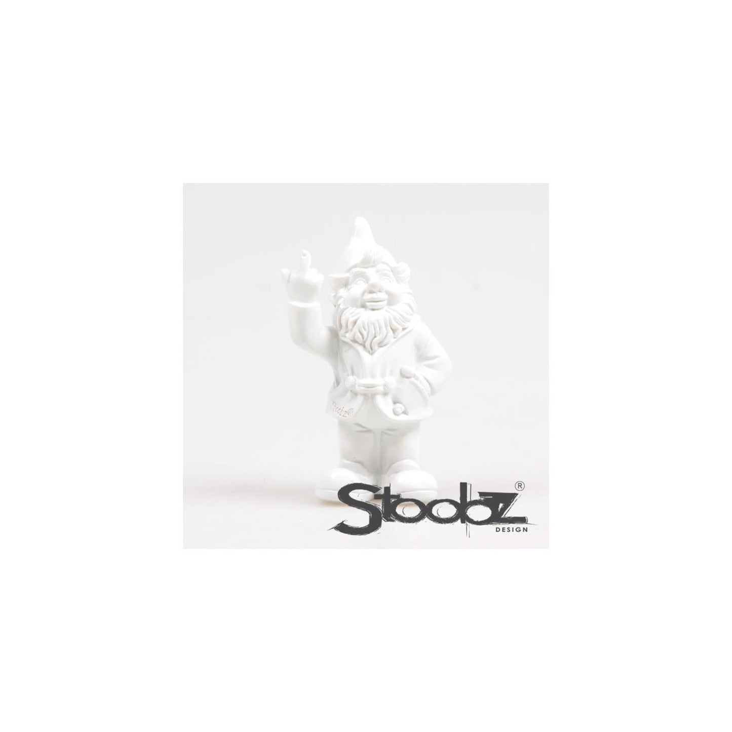 Gnomo Stoobz vaffanculo bianco 10 cm